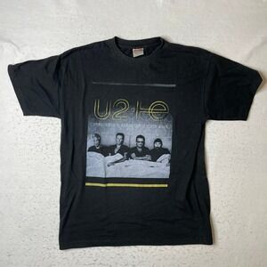 Unique U2‎ Innocence Experience Tour 2015 Band T-Shirt Mens XL Black Graphic Tee